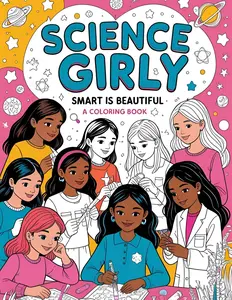 Science Girly: Smart is Beautiful - A coloring book
