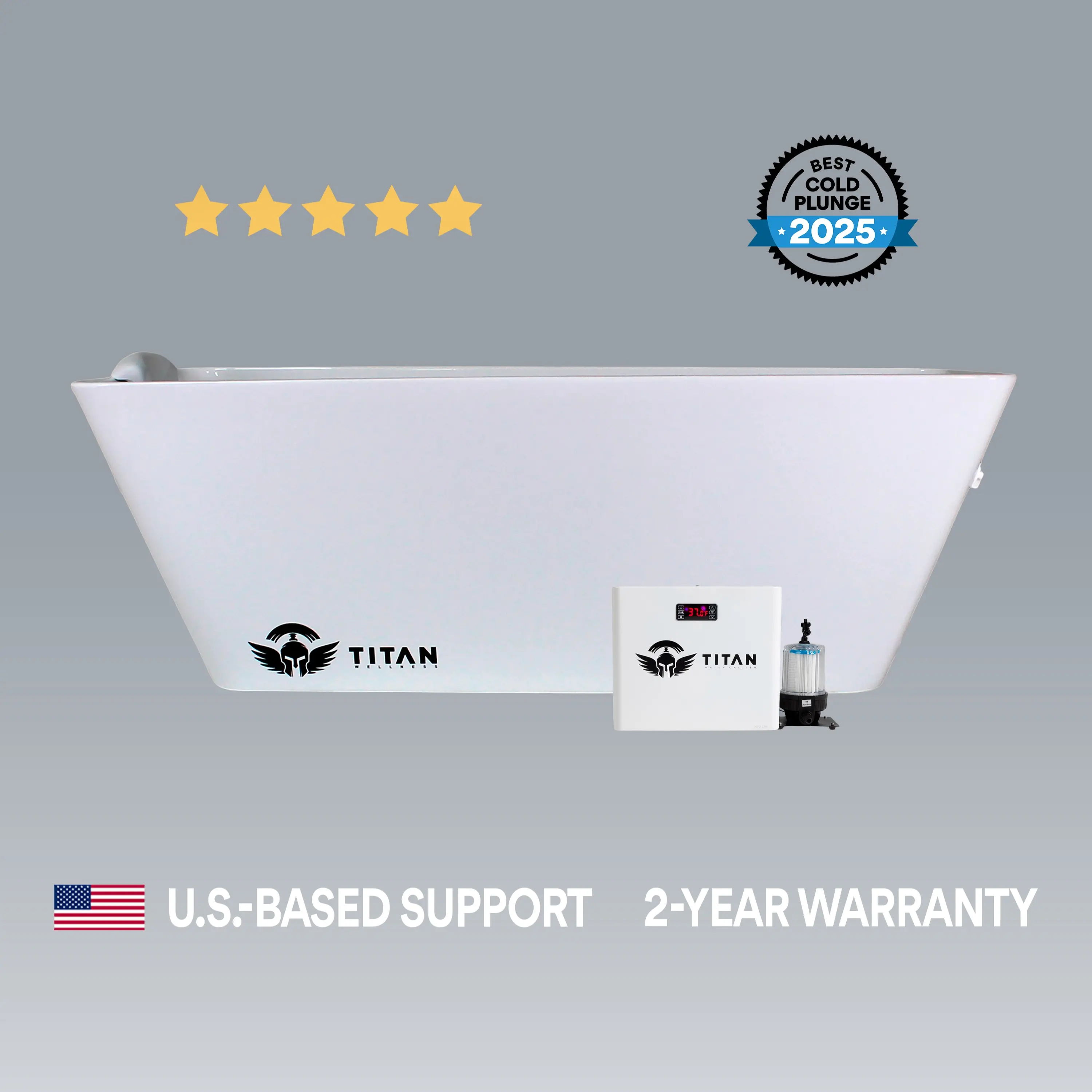 #1 Acrylic Cold Plunge With Chiller | 2-Year Warranty | Titan Wellness