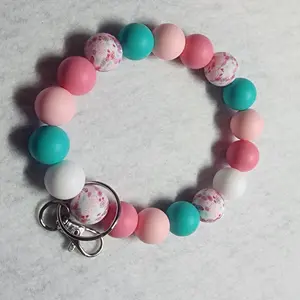 Silicone Beaded Keychain