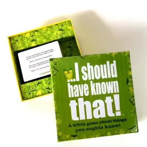 I Should Have Known That! Trivia Game - 110 Cards with 400+ Questions - Fun Card Game for Friends Gatherings & Parties - Ideal for trivia enthusiasts