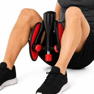HILLSNSEA Adjustable Pelvic Floor Trainer, Inner Thigh Exerciser with Steel Spring Resistance, Portable Leg and Hip Exercise Equipment for Home Workouts, Black