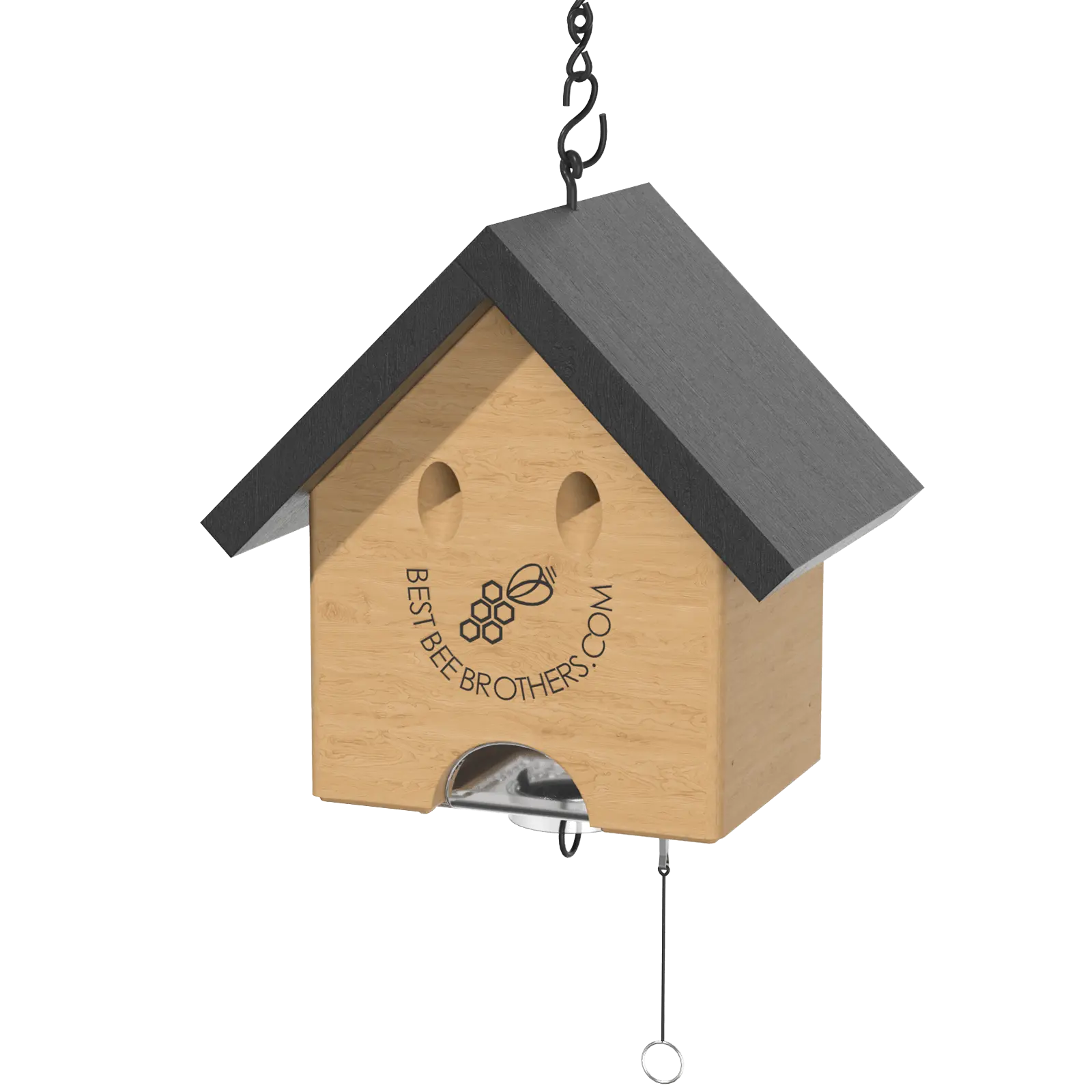 Carpenter Bee Turbo Trap Happy House with Bee Vault - Black Roof