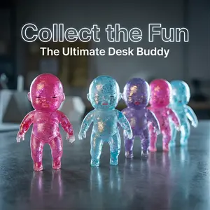 2026 New Toy Giant Baby Squeezable Toy | A shiny, soft and cuddly toy that can be stretched, squeezed, collected, and exchanged to relieve stress. A sensory stress-relieving toy suitable for children and adults.baby squishy toy.squishy babies