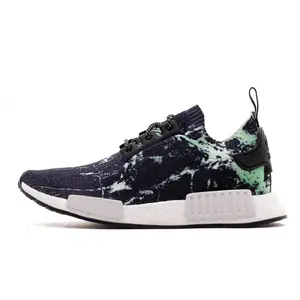Adidas NMD_R1 Primeknit 'Mint Marble' Men's Round Toe Laces All Seasons Lightweight Breathable Sneakers for Casual Wear