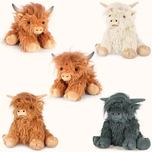 【Hot】Highland Cow Plush Heat Patches, Heatable & Coolable Lavender Heating Pad For Period & Toddlers, Ideal Gifts