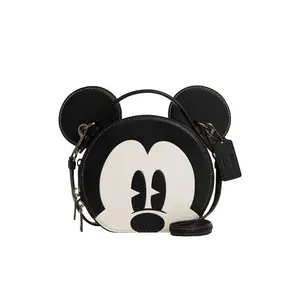 COACH x Disney Mickey Mouse Ears Leather Crossbody Bag for Women