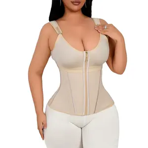 Waist Trainer Corset for Women Tummy ControlSport Workout Shapewear Vest for WomenExternal Zipper and Double Pressure MinimalistBasic