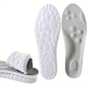 Cloud Soles Insoles for Men & Women - & Flat Feet, Anti- Shock Absorption with Honeycomb Breathable Design, Customizable Heel Cup & Arch Support, Memory Foam for Sports, Steppers, Work & Casual Use, Antifatigue Footwear