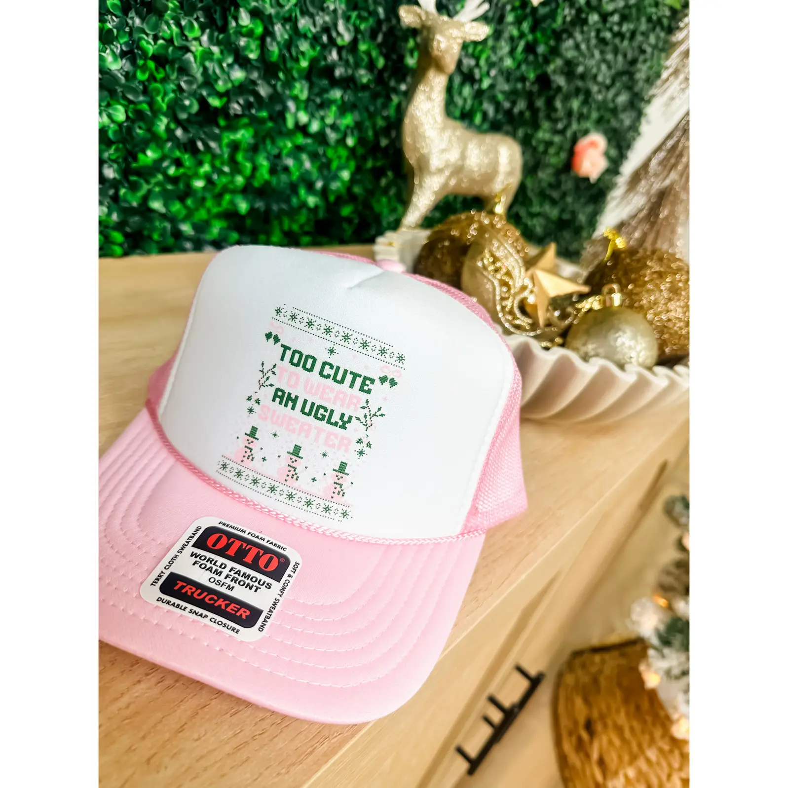 Custom Color Ugly Sweater Trucker Hat