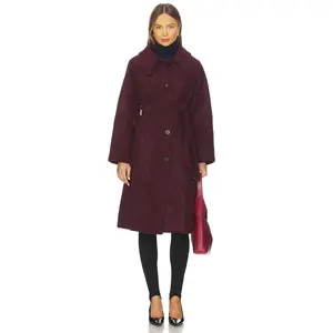 Maude Club Skylar Coat in Burgundy