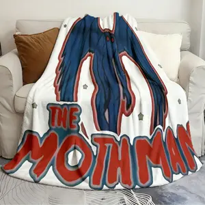 HD digitally printed flannel blankets The Mothman Cryptid Monster Fresh and soft blanket Soft and cozy flannel blanket for home and travel bedding birthday gift