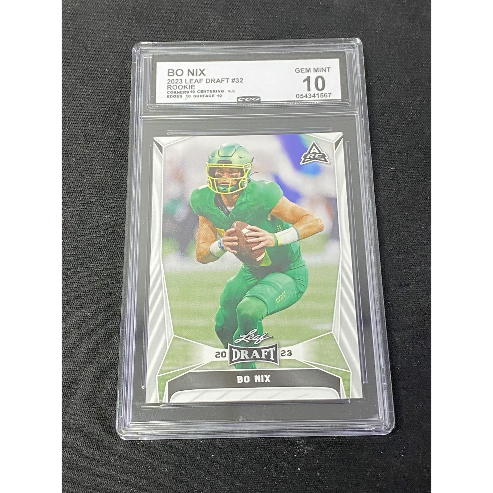 Bo Nix 2023 Leaf Draft Rookie CCG 10 Broncos Rookie