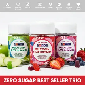 NMNOR Melatonin Gummies Bundle (Strawberry, Berry, Green Grape) - 6mg Melatonin + Vitamin B6 - Fall Asleep Faster, Wake Up Refreshed - Natural Deep Sleep Support for Adults - 180 Chewable Count (90 Day Supply) 3-Pack
