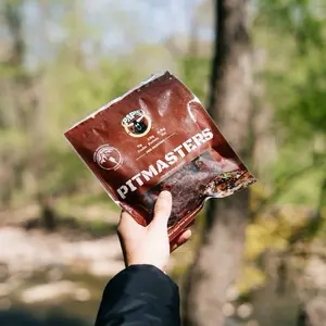 Pap's Pitmasters Jerky - 100% Beef Jerky with Memphis BBQ Dry Rub Style & Smoke Flavor - 12g Protein Per Serving - Pitmaster Approved