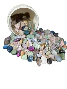 Rough and Tumbled Gemstone Mining Bucket