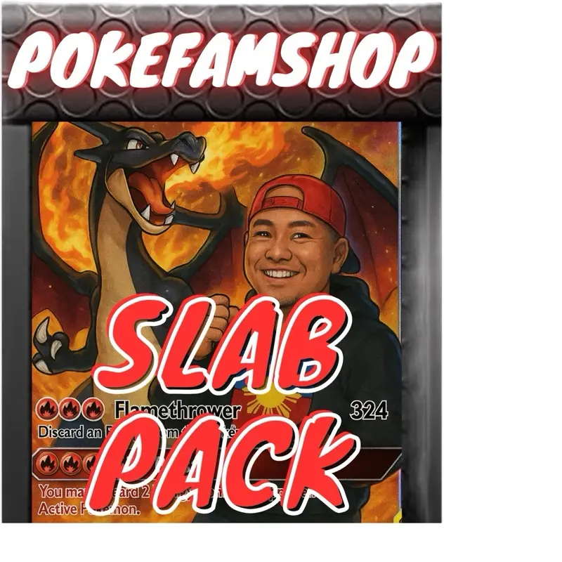 Pokefamshop Slab Pack- 1 Guaranteed Graded Card and 1 Pack - Bubble Mailer - Black Circular Design, Premium Protection, Durable & Eco-Friendly, Ideal for Letters & Documents, Secure Closure, Absorbs Shocks