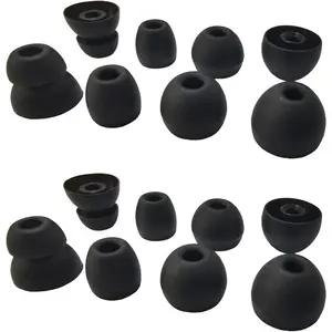 Earbuds Tips for Powerbeats Pro & 2/3 Replacement Eartips 8 Pairs L/M/S Double Flange Rubber Ear Tips