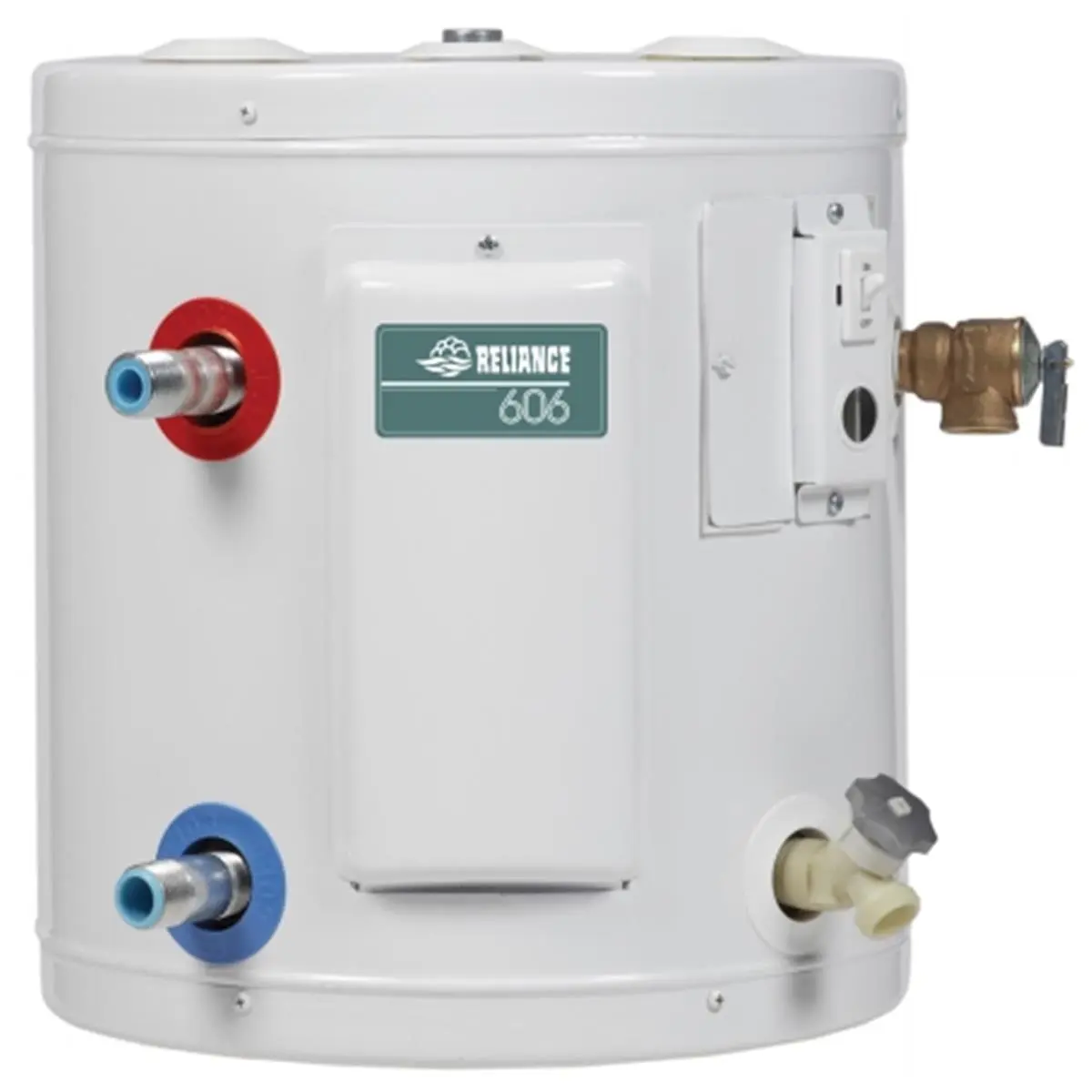 212 MAIN 6-Gal Glass-Lined Compact Electric Water Heater (SOMS) - 120V Plug, Heating Function, Household Home Appliance Heater
