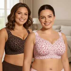 FS Women Jelly Bras Wirefree Full Coverage No Underwire Everyday Bras Comfortable Wireless Padded Tshirt Bra summervibes