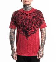 AFFLICTION RED LAVA WASH