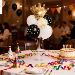 12 Sets of Balloon Stands for Table Float Without Helium Tank Balloon Decorations for Birthday Party Wedding Festival Xmas