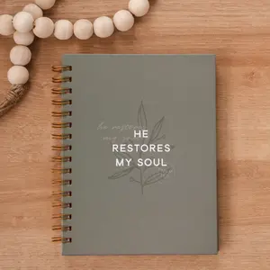 The Anastasia Co. He Restores My Soul Hardcover Journal
