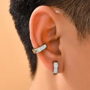 Fashionable and popular clip earrings for men, minimalist style as jewelry gift and create a stylish look