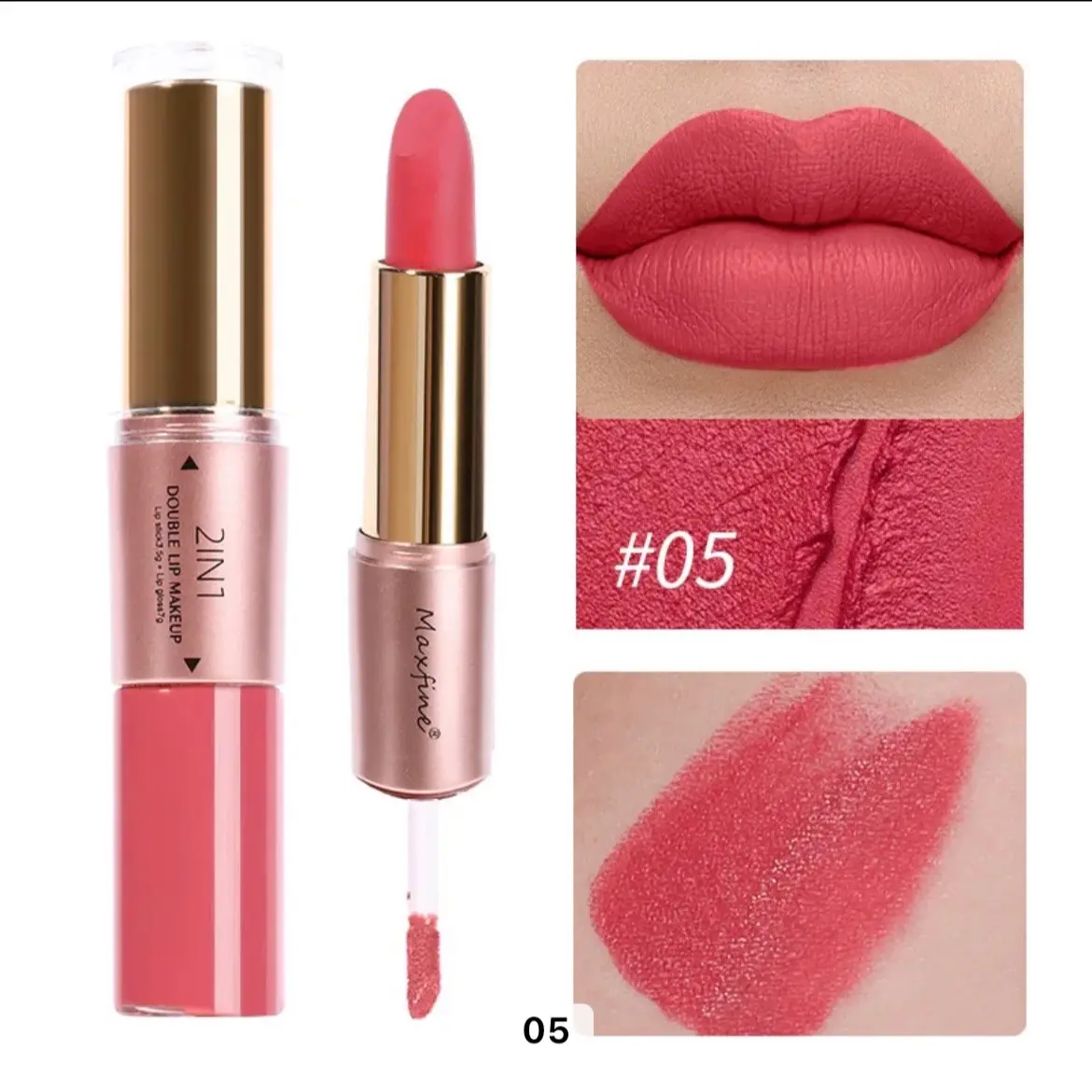 Double Lip Makeu  2 in 1