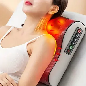 Neck massage pillow, with 20 neck kneading heads and a 6-key control panel including neck, shoulders, waist, back and legs. It is very suitable for office workers and the elderly. It is the best gift for parents, friends and lovers.