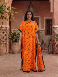 Women's Geometric Print Robe Set, Loose Fit Design, Elegant Style, Perfect for All Seasons, Versatile Scarf Included, Womenswear