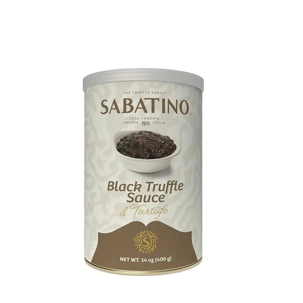 Sabatino Tartufata Truffle Sauce - Rich Flavor, Garlic-Infused, Ambient, Ideal for Pasta, Pizza, 14 OZ