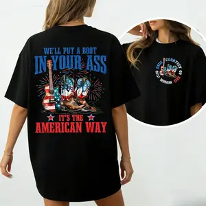 2026 Printed T-Shirt, Toby Keith We Will Wear Boots Shirt, Thank You Red T-Shirt, Red White Blue Shirt, 4th of July T-Shirt, Toby Keith T-Shirt.Unisex