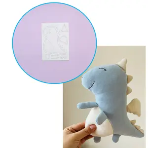 Dinosaur Quilting Template Ruler | Double-Sided, Flexible, Non-Stretch, Sewing Patchwork Drawing Tool with "Dinosaur 1098.82inch Printed Design, for Youngsters' Craft, Creamy