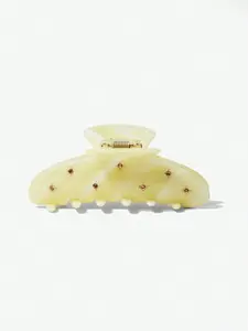 1 pcs Gorgeous Yellow Mini Claw Clip - Perfect for Any Look - kov essentials claw clip