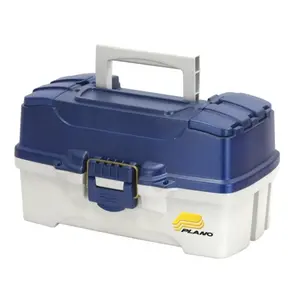 Plano 620206 Fishing Tackle Box, 2-Tray Tackle Storage for Sports & Outdoor Fishing Activities, Fishing Organizer Accessory, Cantilever Trays