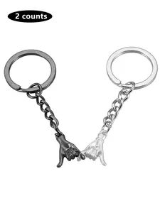 Couple Keychains, Fashionable Keychains for Couples, Fashion Accessories for Daily Use, Trendy All-match & Exquisite Keychain for Birthday Gift, Stylish Keychain, Keychain Pendant