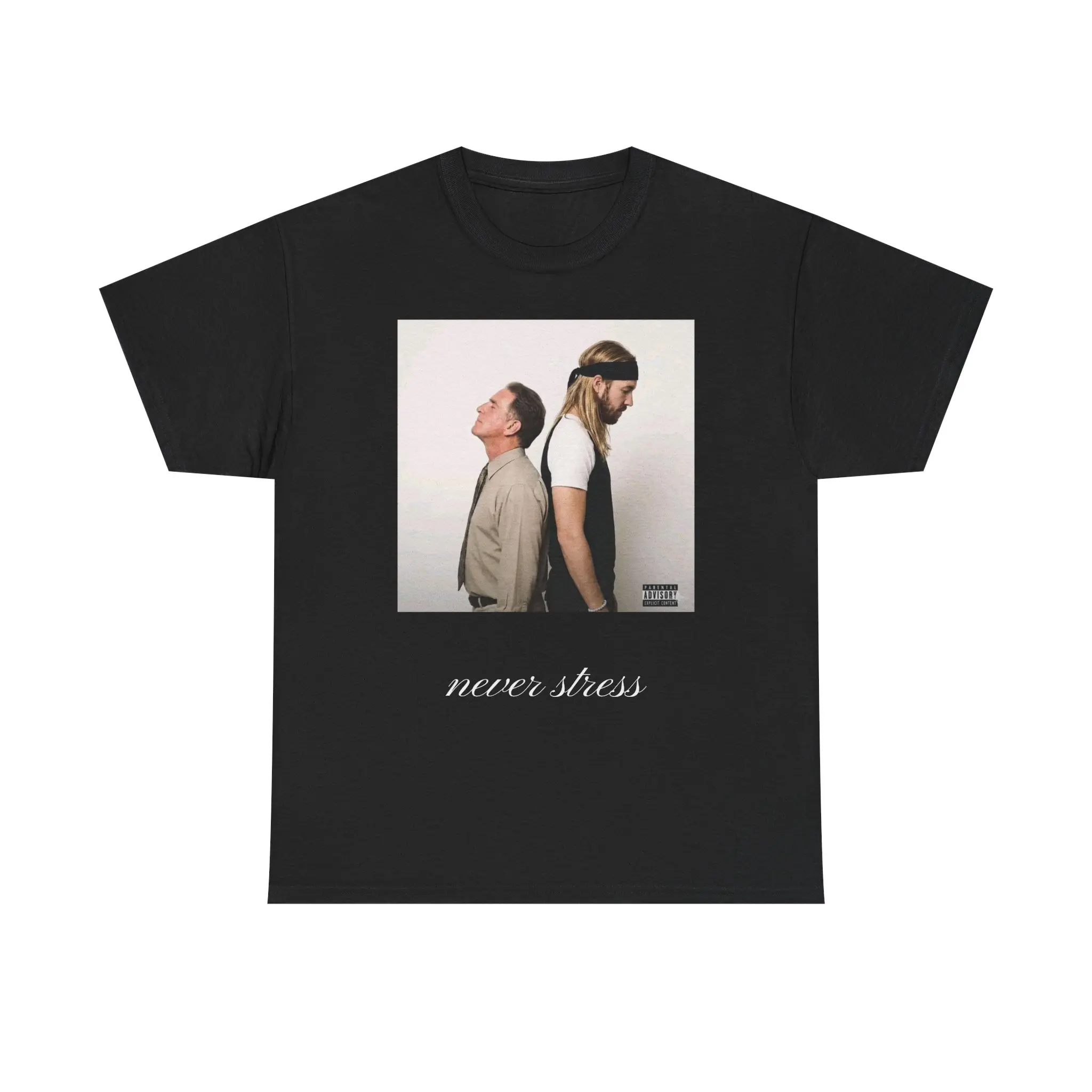 100% cotton Aajonus+Goatis never stress tee