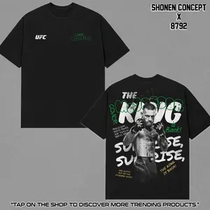 Conor McGregor King Boxy T-Shirt | UFC FREEDOM 250 T-SHIRT, UFC Fighters Tshirt MMA Fan, UFC MMA Tee, UFC Champions Sports Shirt, Gift fo Him Gift for Her