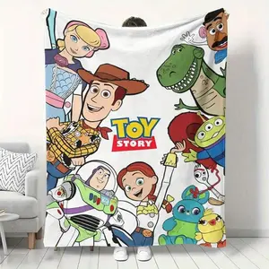 DISNEY CLASSIC Toy Story Blanket, Throw for Sofa, Bed, Office - Perfect Gift for Friends, Parents, Family, Blanket for Bed, Cozy Home Decor, Home Decor Lovers