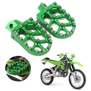 Dirt Bike Foot Pegs CNC Rest Pedal Footpegs for KX250F 2006-2018 KX250 2019-2024 KX450F 2007-2018 KX450 2019-2024 KLX450R 2008-2013 KX250X KX450X 2021-2024