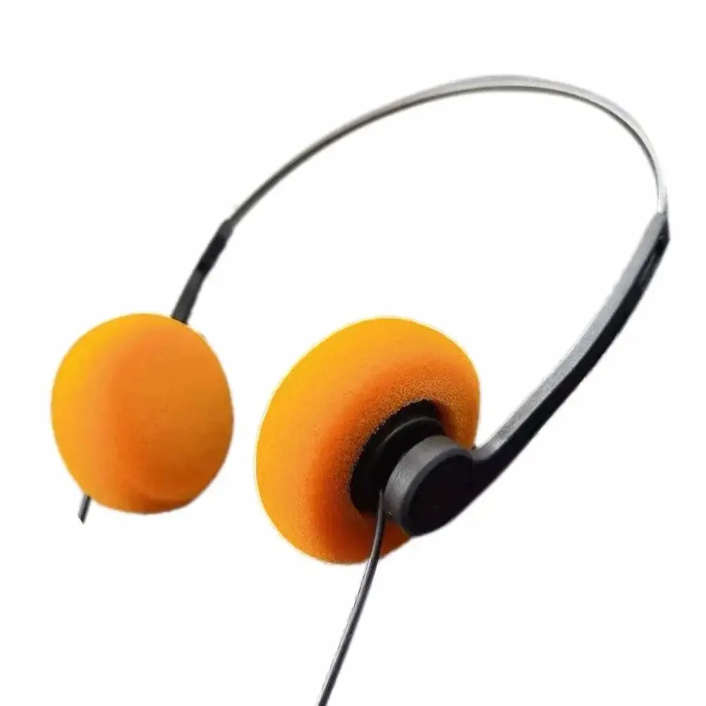 3.5 mm Jack Retro Wired Headphones - 1 Piece, Noise Isolation, Memory Foam Ear Cushions, Metal Cable, 1.2m Adjustable Telescopic Metal Main Beam, Comfortable Fit, Humanized Design, Game-Compatible for Mobile, MP3, Classic Sports Prop, Device