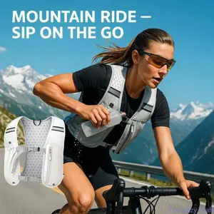 Sport Vest Hydration Backpack, Lightweight Breathable Running Vest Bag, Portable Water Storage Pack for Hiking Marathon Cross Country Climbing Outdoor Fitness Daily Sports Training Activity summerwins