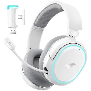 Picun G2 Pro Wireless Gaming Headset, 7.1 Surround Sound & 2.4GHz, Bluetooth 6.0, 100-Hour Battery Life, DNS Tournament-Grade Noise-Canceling Microphone, RGB Lighting, Compatible with PC, PS5, PS4, Xbox – Wireless Gaming Headphones