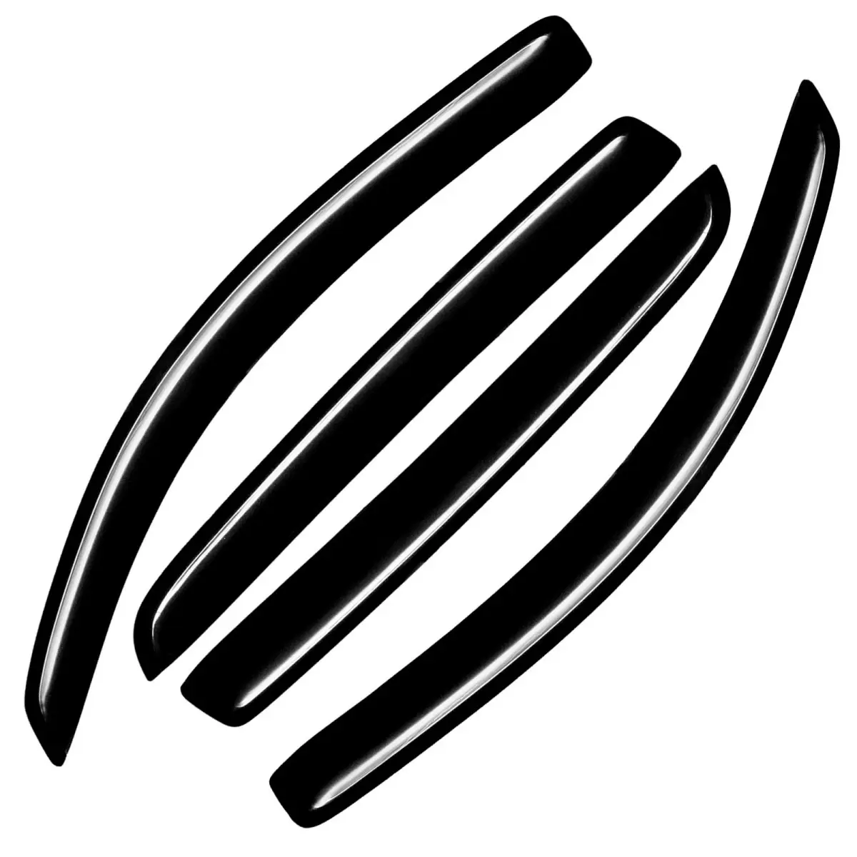 For 2016-2023 Toyota Tacoma Crew Cab In-Channel Window Visors Wind Deflectors Sun Rain Guards Vent