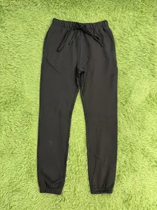 Men cuffed Model 9 Retro Style Vintage Sweatpants Charcoal Black Color Elastic Drawstring Waist with Side Pockets, Comfortable Casual Streetwear for Daily Outings, Gym and Everyday Wear