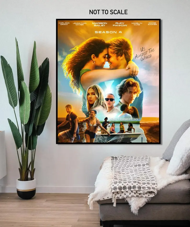 OBX4, Outer Banks Season 4 Poster Us Against The World Poster - UNFRAMED