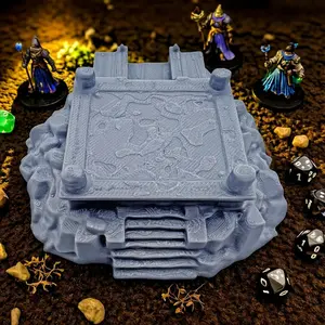 Battlefield Terrain Platform, D&d Unpainted War Model, Scene Building Props, Dnd Dice Set Game, Role-Playing Enthusiasts Gift