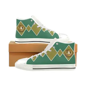 Green Mighty Morphin Dragonzord Power Coin High Top Shoes Green Mighty Morphin Dragonzord Power Coin High Top Shoes