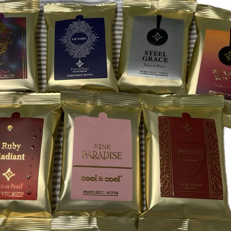 Cool & Cool Perfumed Wipes Veloutee Steel Grace Sunset Royal Serenite Victory Ruby Radiant Pink Paradise 7 x Combo Made in UAE