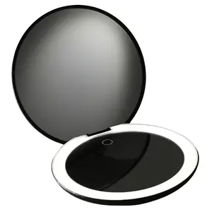 Ilios Lighting LED Compact Mirror  Black  Black Black
